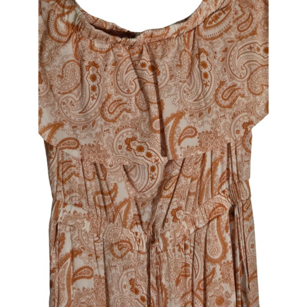 GUESS Supafaaaya Jumpsuit Paisley Print Wide Leg Off Shoulder Women's Size S MWT